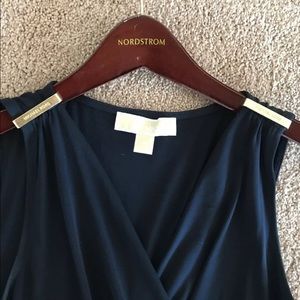 Michale Kors Navy Blue Knee Length Dress - Small